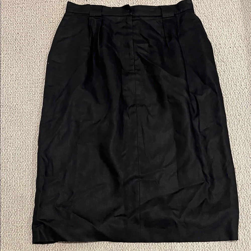 Talbots Classic Black Pencil Skirt